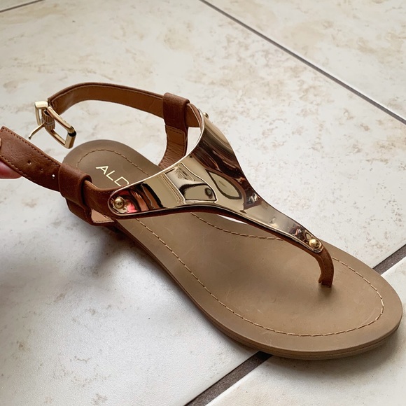 aldo metallic sandals